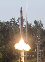 Launch of indigenously developed surface-to-surface missile Pralay (cropped)