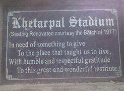 The stadium at Lawrence School in Sanawar is named after him. His legacy lives on.